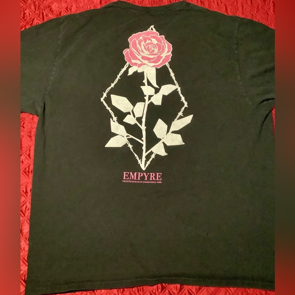 EMPYRE pink rose shirt